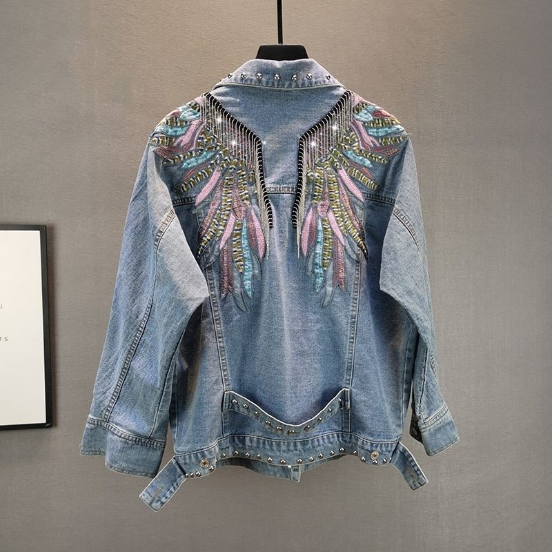 Sewing Jackets - 2026 New AutumnFashion Rivet Woman Denim