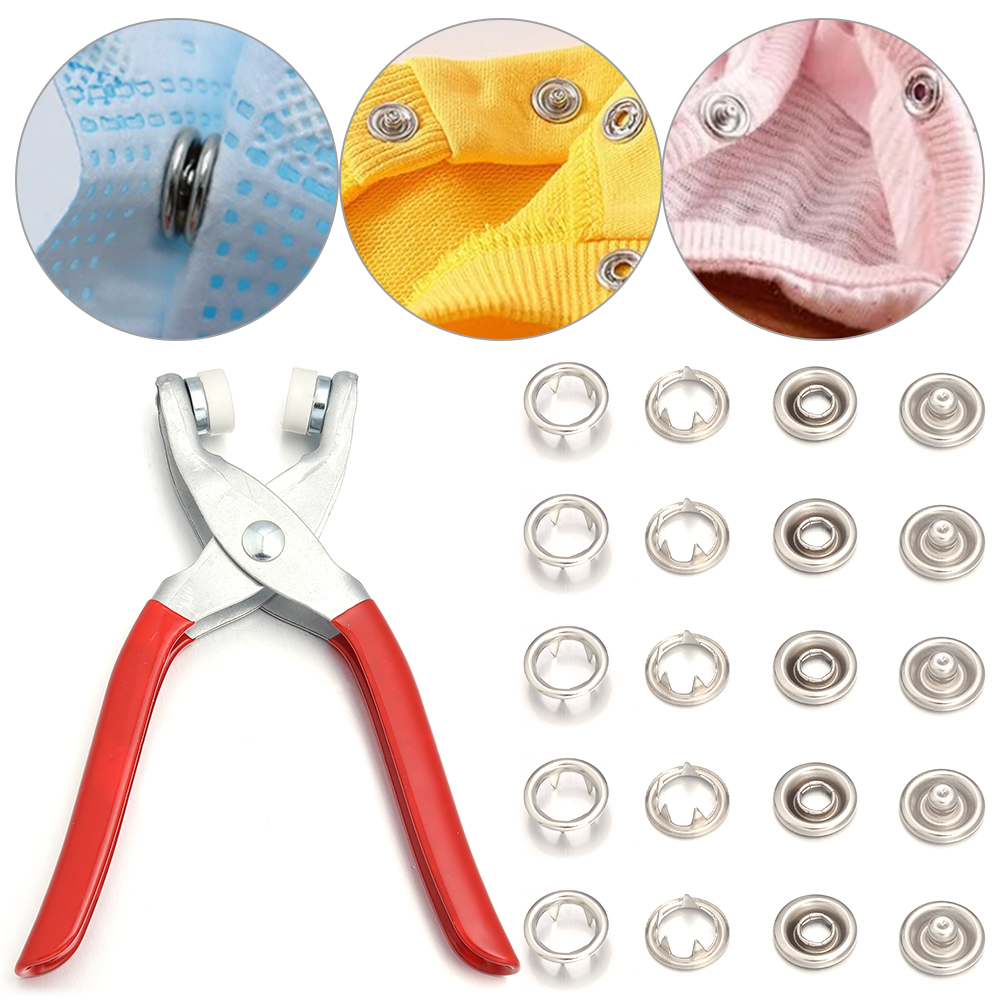 50sets 7.5/9.5/11mm Stainless  - огляд і ціна Snap Button Plier