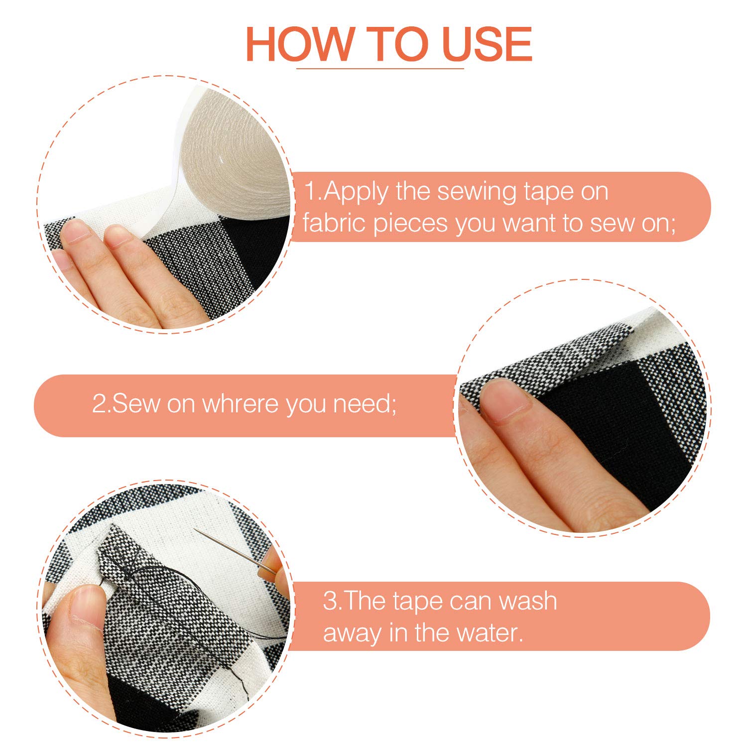 20m Water Soluble Adhesive Tap - огляд і ціна Sewing Label