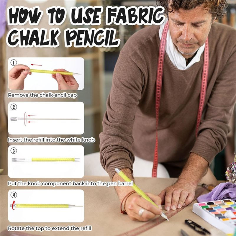 White Refill Fabric Markers An - огляд і ціна Fabric Marking Pen