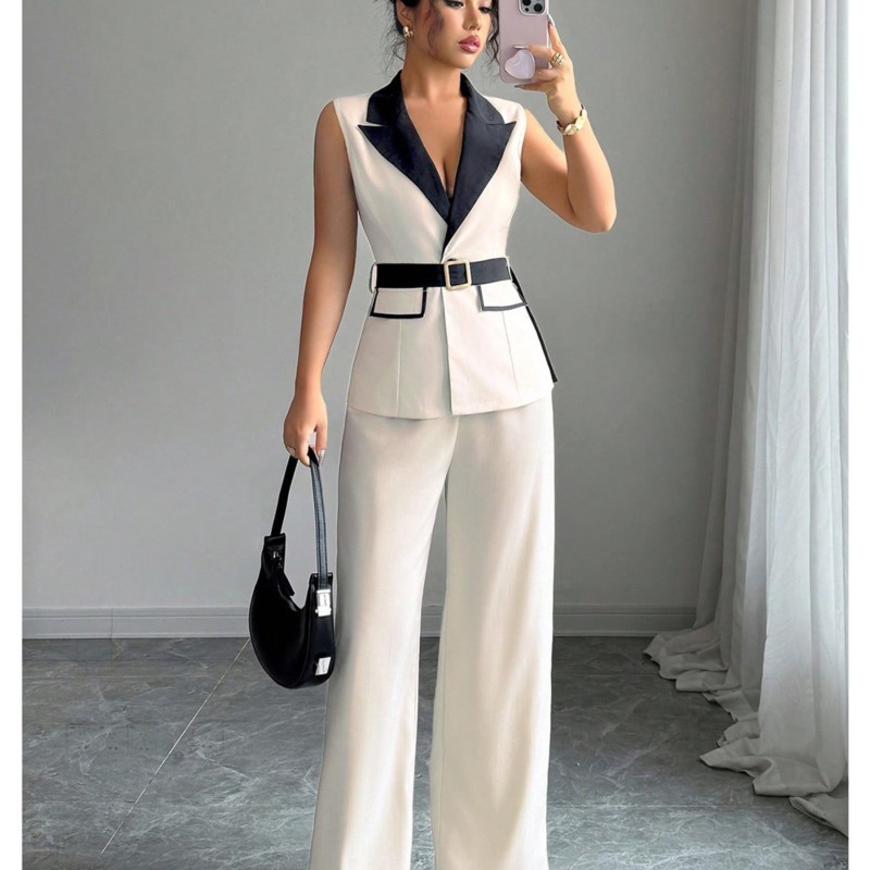 Vest Suit Women Wide Leg Pants - огляд і ціна Sewing Jackets
