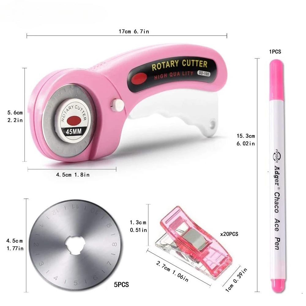5mm Rotary Cutter with 5pcs Re - огляд і ціна Rotary Cutter Fabric
