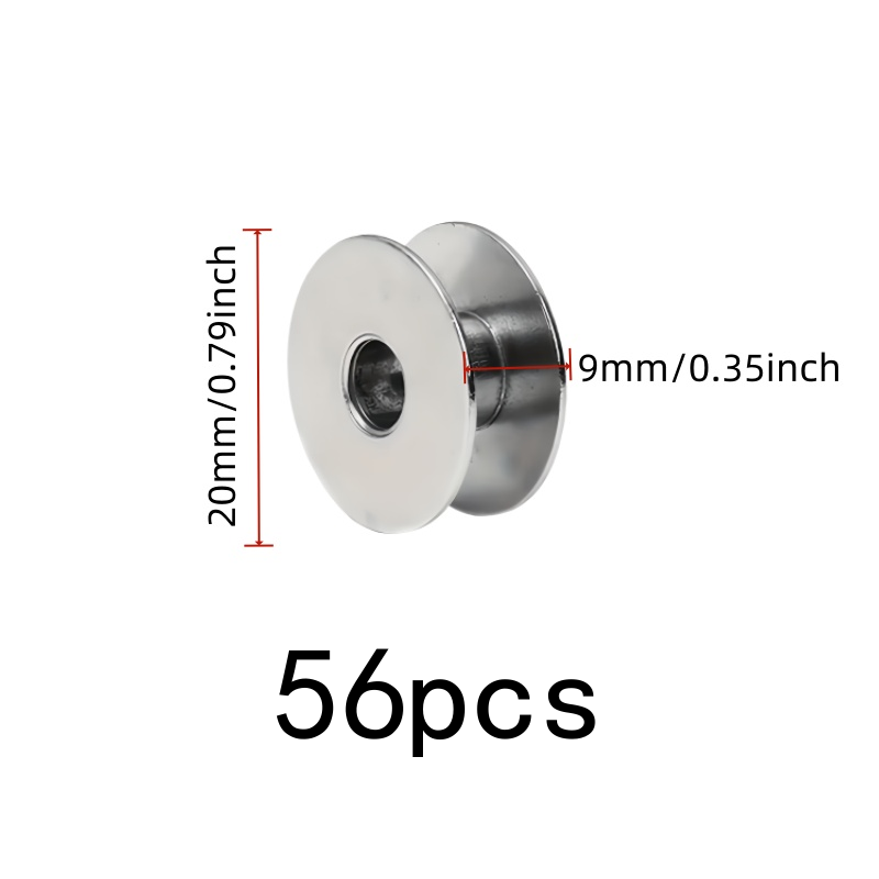 56 pcs Metal Thread Bobbins, S - огляд і ціна Sewing Thread Production